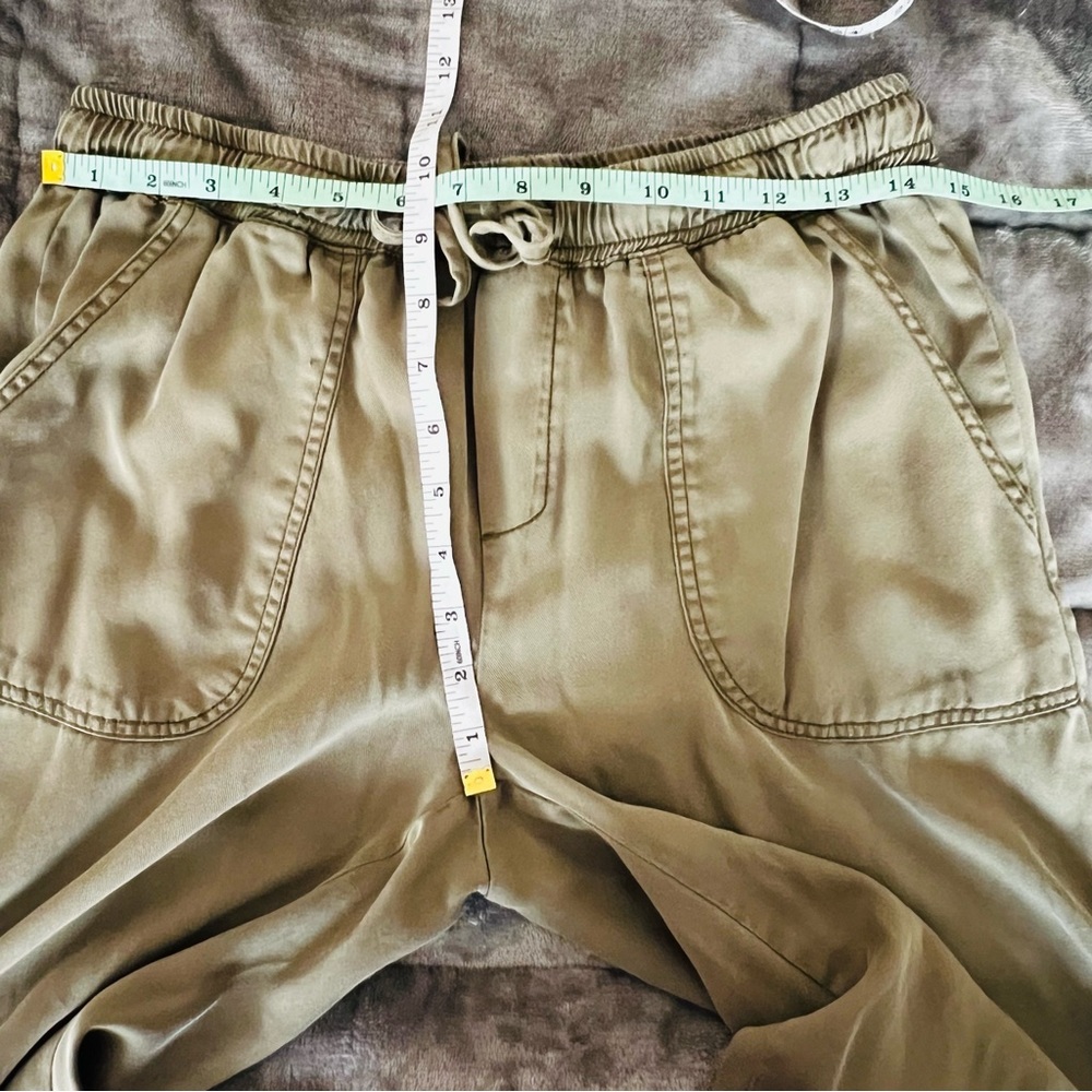 Thread & Supply size small olive green pull on joggers draw string elastic waist - Picture 10 of 12
